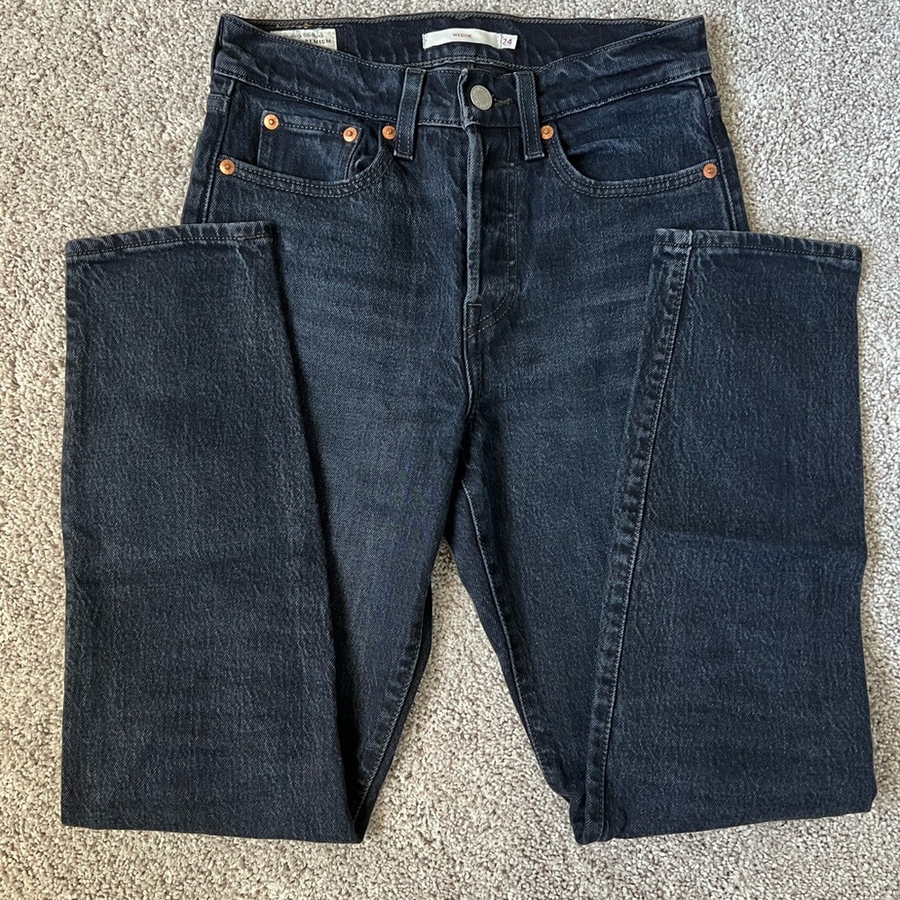 Levi's Black Wedgie Jeans